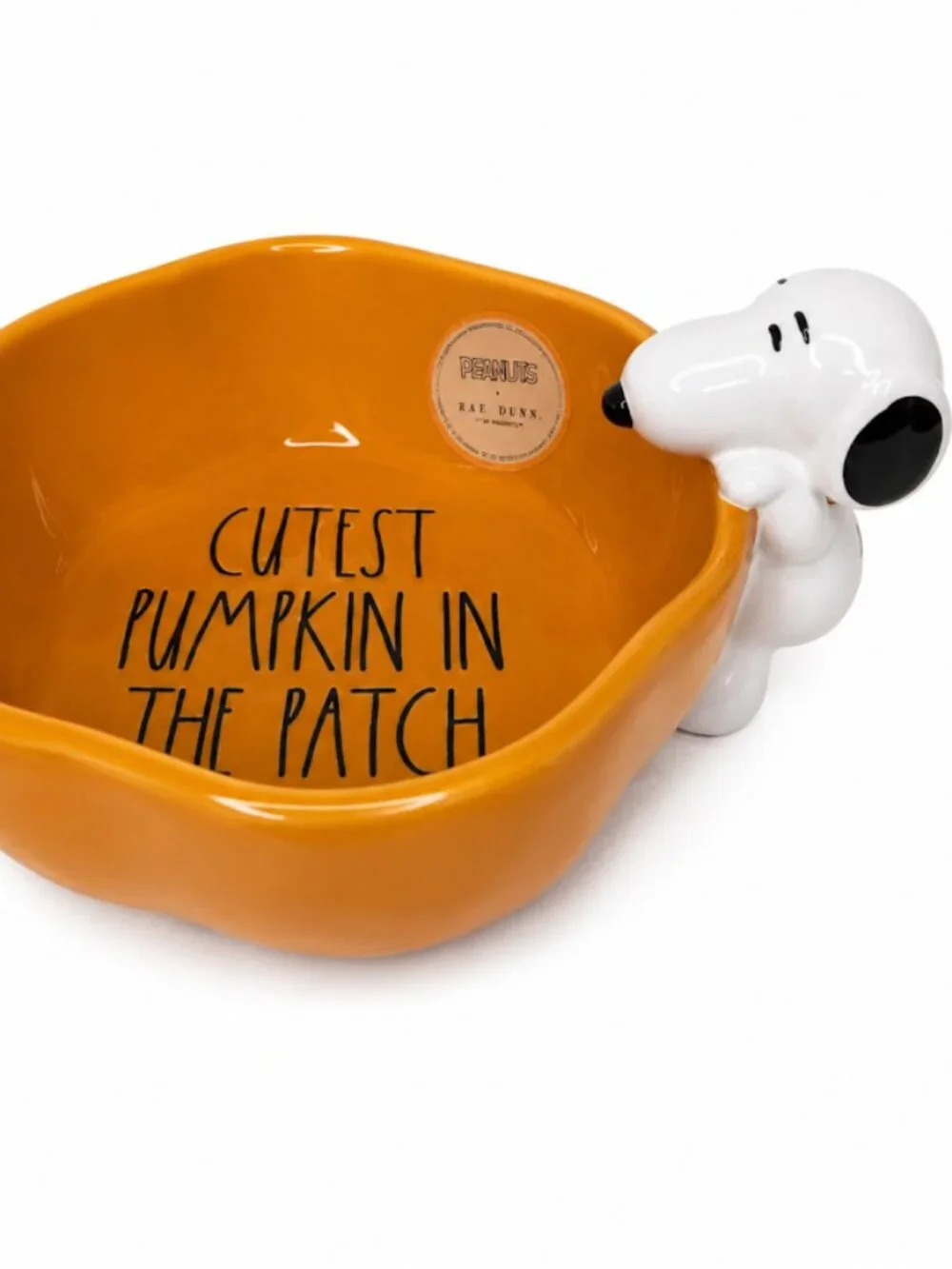 Peanuts Snoopy Pumpkin Candy Bowl, Rae Dunn Fall Decor,